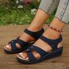 Мода 2025 Женская Мода Клиновидные Сандалии Летние Женские Повседневные Платформенные Сандалии для Ходьбы Sandalias Mujer Удобные Нескользящие Пляжные Туфли Женские