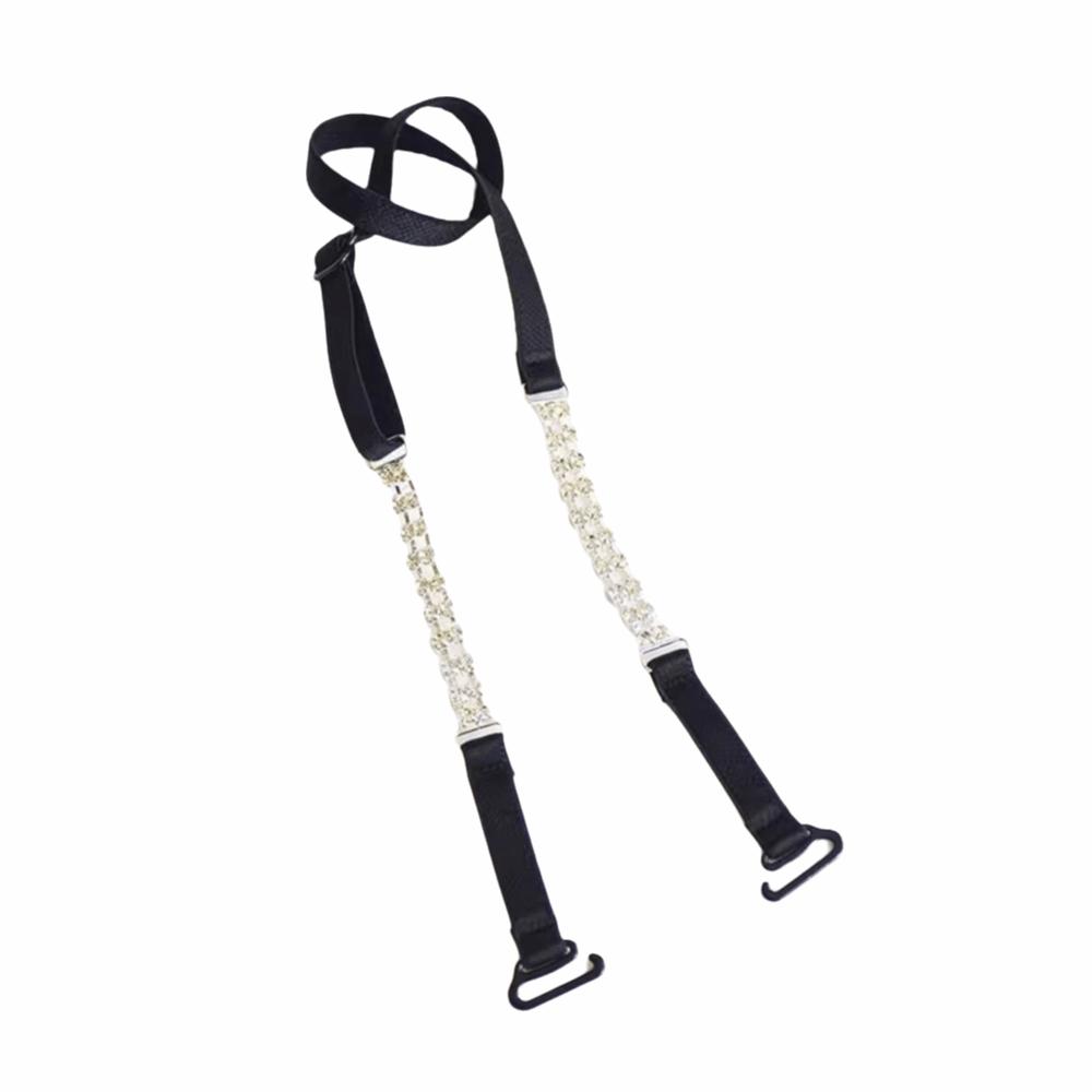 Anti-Slip Halter Neck Bra Straps Adjustable Lingerie Strap Sexy Rhinestone Bra Straps Women