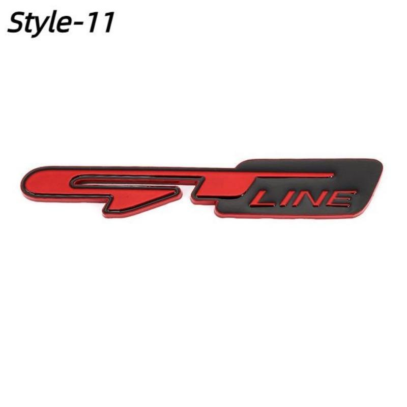 Автомобиль GT LINE Styling Metal Car Badge Rear Emblem tail наклейка для 206 208 308 307 207 208 3008 407 508 2008 RCZ Rio K3 K5