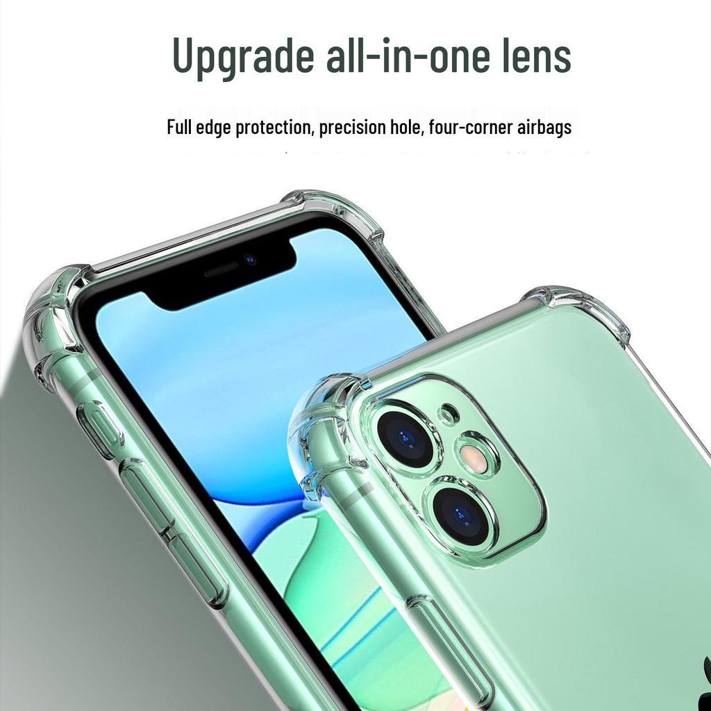 iPhone 17 Pro Transparent TPU Airbag Drop-Proof Soft Case with Precision Hole and Lens Protection