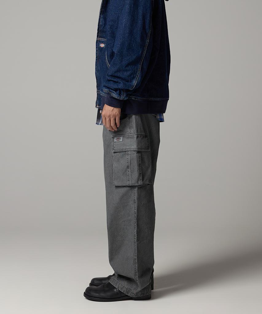 Dickies Брюки-карго из стираного холста с уткой, цвет угольный