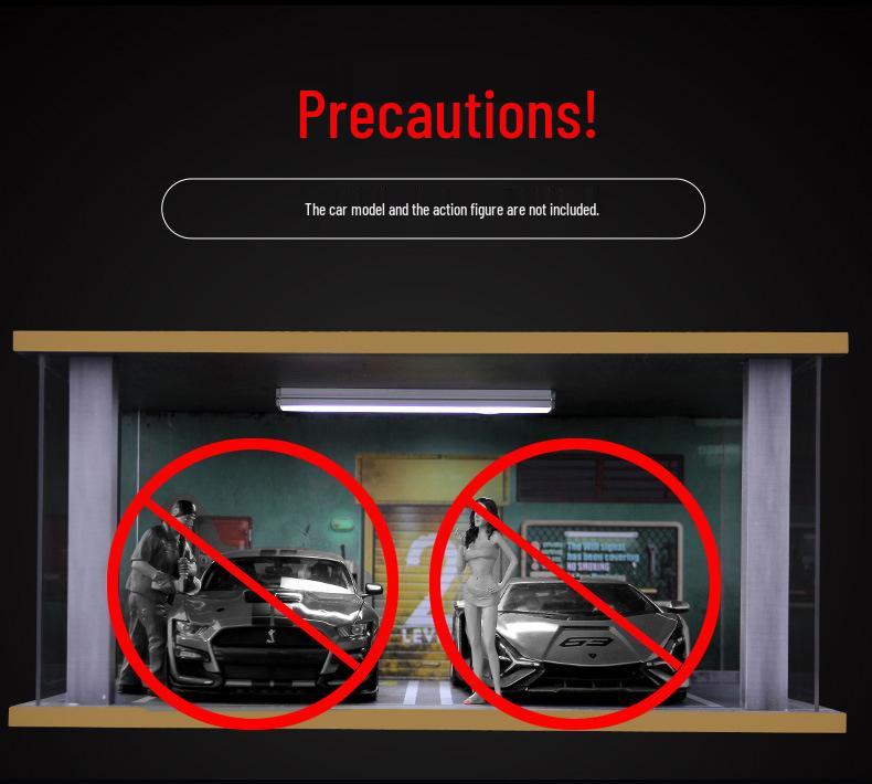 1:Масштаб 18 3D Дисплей парковки и коробка для хранения игрушечных машинок