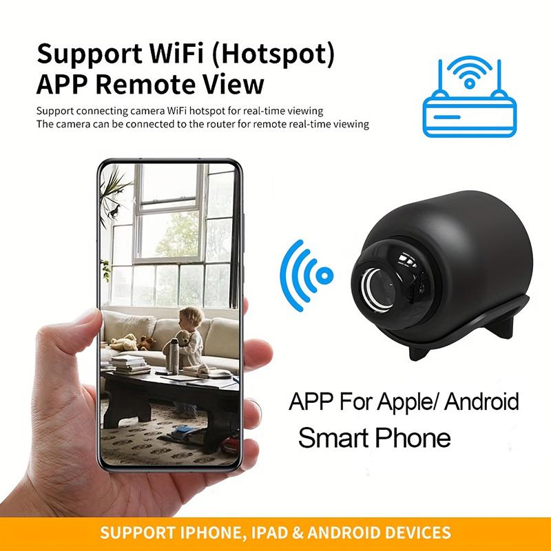 1080P HD Мини-камера Wi-Fi IP Smart Night Vision AI Human Camcorder Беспроводная для домашнего видеонаблюдения
