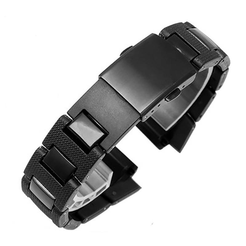 Пластиково-стальной ремешок для часов Casio G-shock DW-6900 DW5600 GW-M5610 GA2100 GA2110 DW-5600 Высококачественный браслет 16 мм
