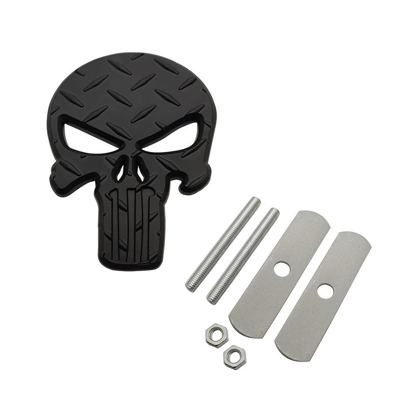 3D Metal The for Skull Skeleton Car Motorcycle Body Emblem Badge Fashion Decoration Automobile Styling Car accessories