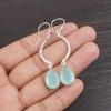 Ювелирные изделия из серебра 925 пробы с аквахалцедоном, серьги из стерлингового серебра, повседневные серьги ручной работы для женщин