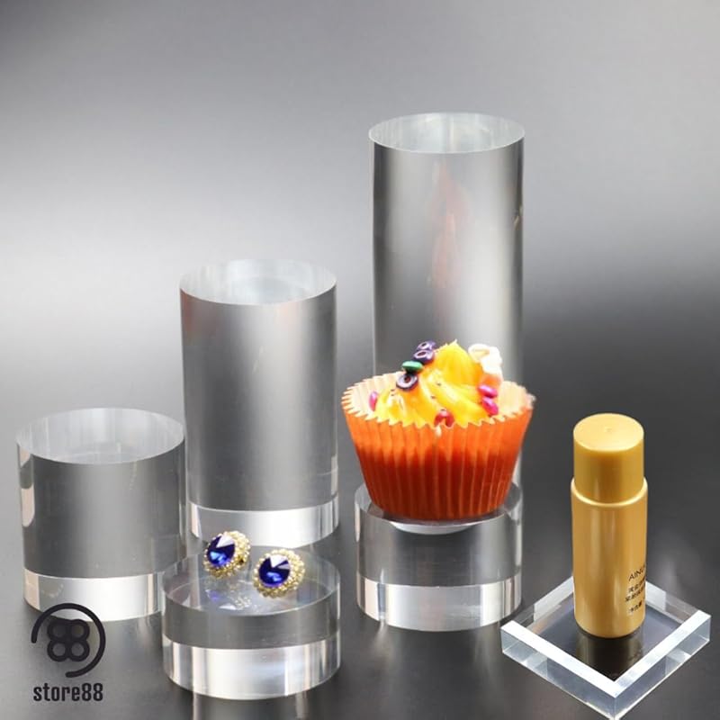 Store88 акриловый блок акриловая подставка для фотоблока основание акриловая панель дисплей прозрачный (Квадрат 10см x 10см)