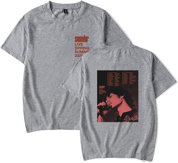 Sombr Merch Tshirt Live 2025 Tour Summer Tee TShirt for Men and Women Adult Short Sleeve Tops Tee