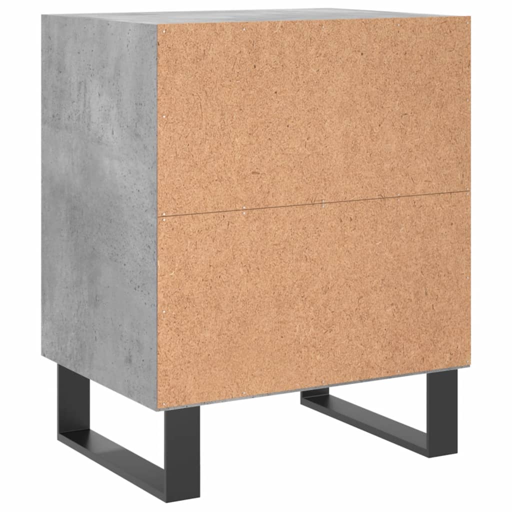 Nightstands 2 pcs Concrete Grey 40 x 30 x 50 cm Particleboard