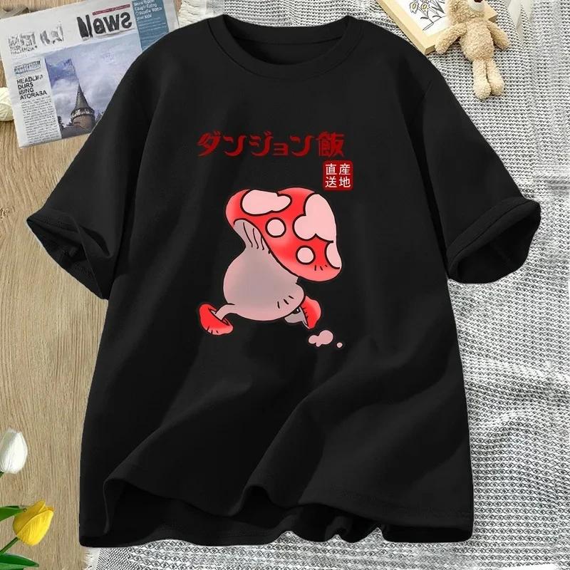 ZX Футболка Вкуснятина в Подземелье Грибные футболки Женская футболка с коротким рукавом Унисекс Круглый вырез Повседневная футболка Женская одежда Графические футболки