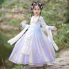 Qiz Hanfu qadimiy kostyum bolalar Xitoy uslubi kichkina qiz kiyimi Tang liboslari malika yubka milliy kostyum bolalar