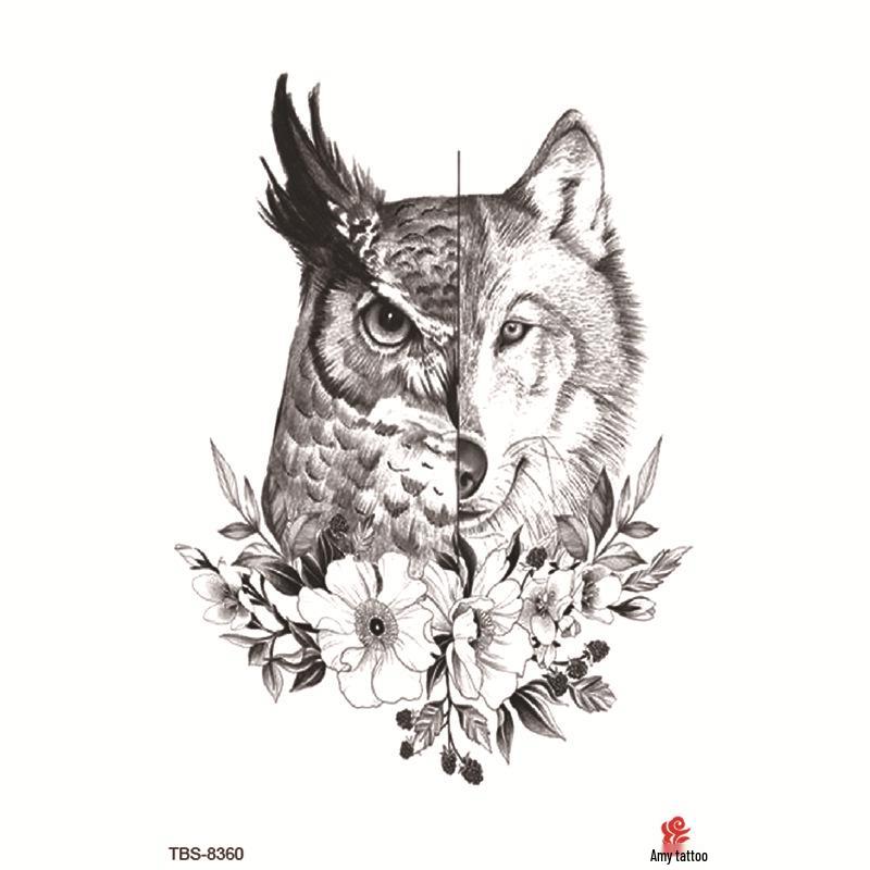 Набор маленьких водостойких тату-наклеек с тотемами и символами для предплечья