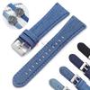 Джинсовый узор Нейлоновый ремешок для часов 22 мм 24 мм для Casio Vintage Универсальный мягкий ремешок для часов Seiko Мужские Женские Аксессуары для часов