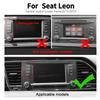 Настоящая мягкая карбоновая наклейка для Seat Leon 2013 2014 2015 LHD RHD Декоративная накладка на центральный экран автомобиля