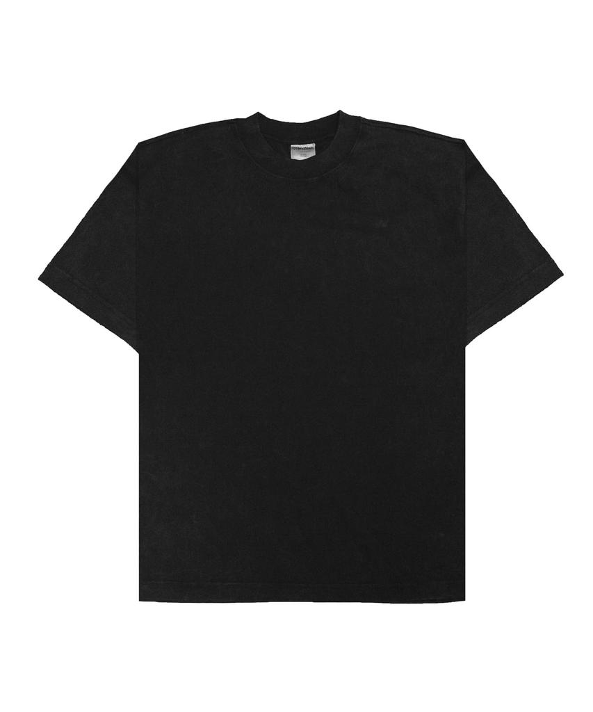 SHAKA WEAR 9.0Oz Garment-Dye Designer Oversized T-Shirt_Black
