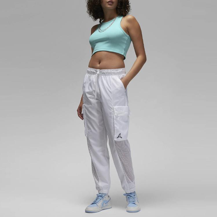 Jordan Короткий укороченный топ с круглым вырезом и логотипом, женские топы, голубой DX4700-464