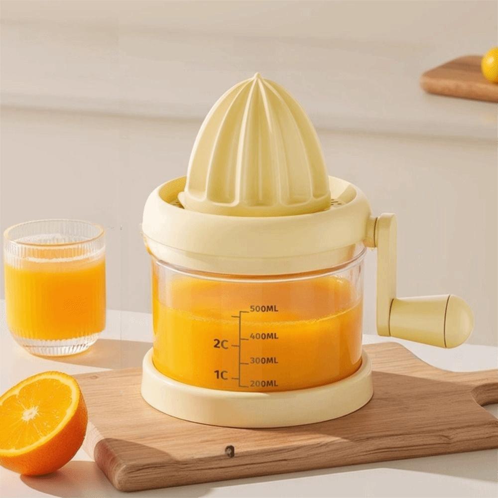 Scale Measure Hand Press Squeezer Transparent Fruit Residue Separator Citrus Press Home Use