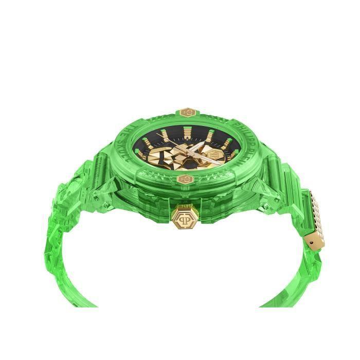Montre Hommes Philipp Plein - PWWAA0924 - Vert Plastique - 44mm - 5 bar