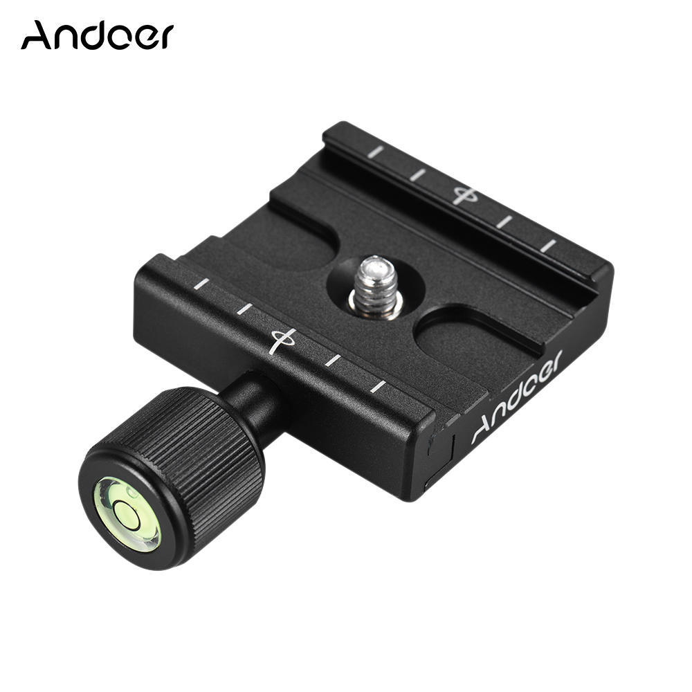 Clamp Plate Adapter With Builtin Bubble Level For Arca Swiss Rrs Wimberley Tripod Ball Head