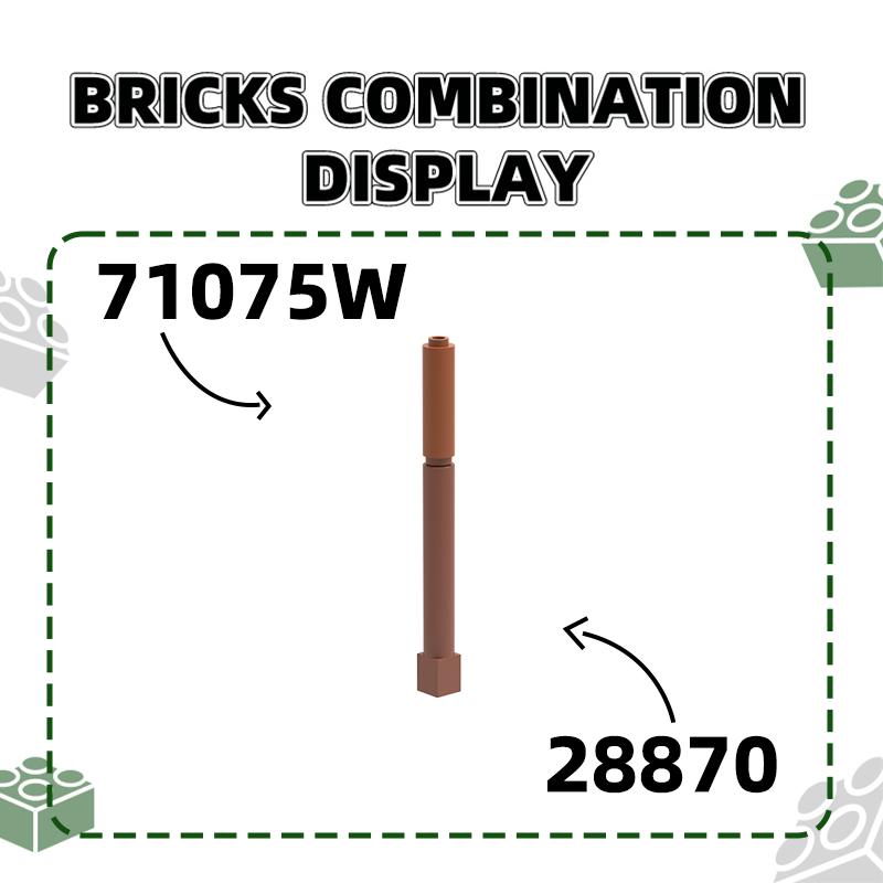 Non-Toxic 115Pcs/Lot 71075W 1X3 Round Cylinderbuildingblocksmoc Accessories Construction Compatible With Brick Children Toys Gift Box