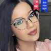 2022 Cat-Eye Rivet Flat Glasses: New TR90 Anti-Blue Light Street Style Frames