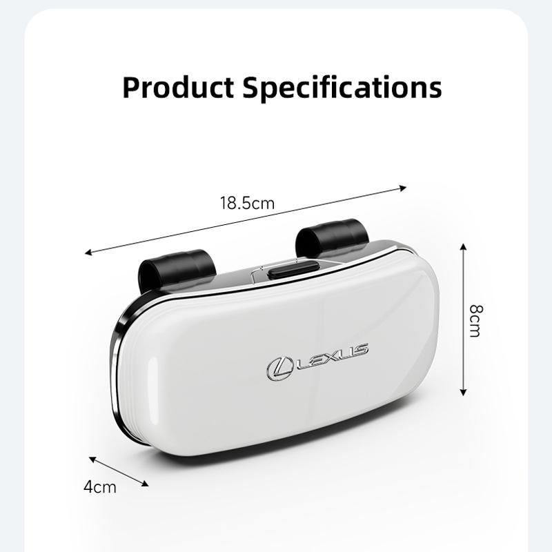 AIX1 Car Visor Glasses Box Auto Sunglasses Storage Case Valve Stem For Lexus GS IS LS500h ES260 ES300h RX350h NX260 UX260 LM RZ450e