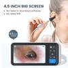 3.9mm Digital Otoscope 4.5 Inch 1080P HD LCD Screen Ear Scope Endoscope Ear Wax Otoscopy Camera with 2500mAh Battery