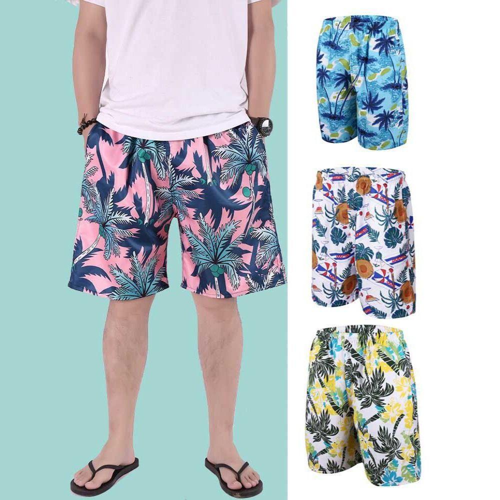 Cool Swimming Shorts Trunks Men Print Surf Shorts New Quick Dry Beach Shorts