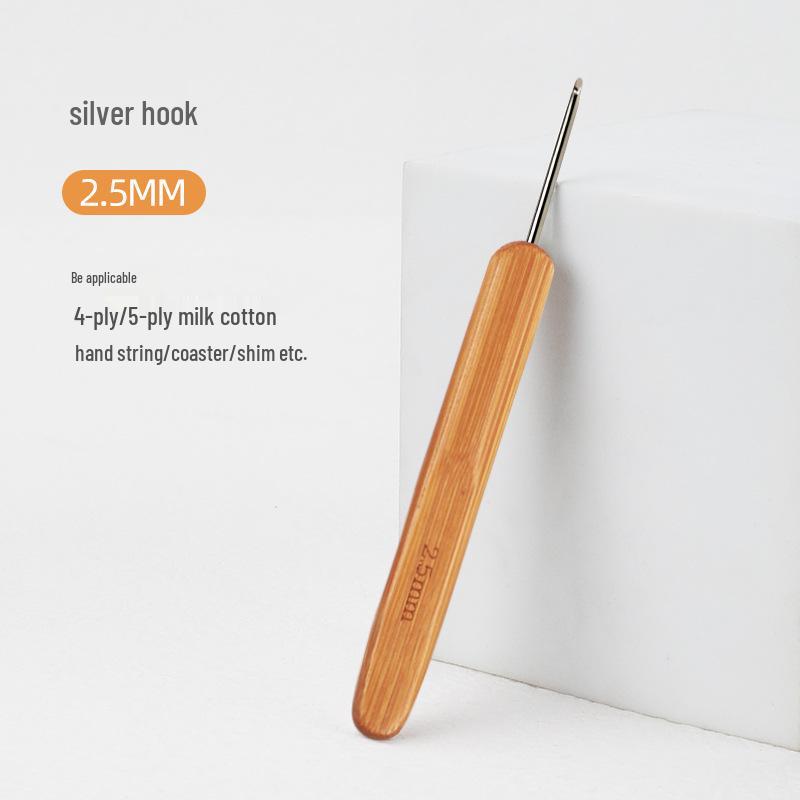 Карбонизированный бамбуковый крючок для вязания шерстяных свитеров ручной вязки и кукольных тапочек