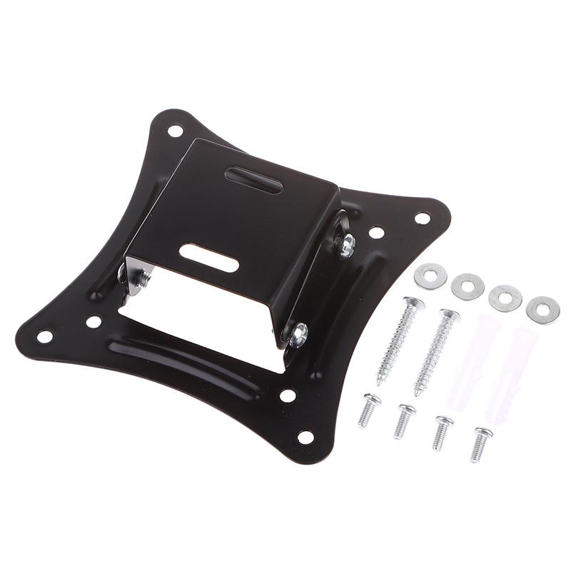 1 Комплект 14-27 дюймов ТВ кронштейны LCD LED Монитор Настенный кронштейн Фиксированная Рама для плоскопанельного ТВ Поддержка с углом наклона 15 градусов С винтом