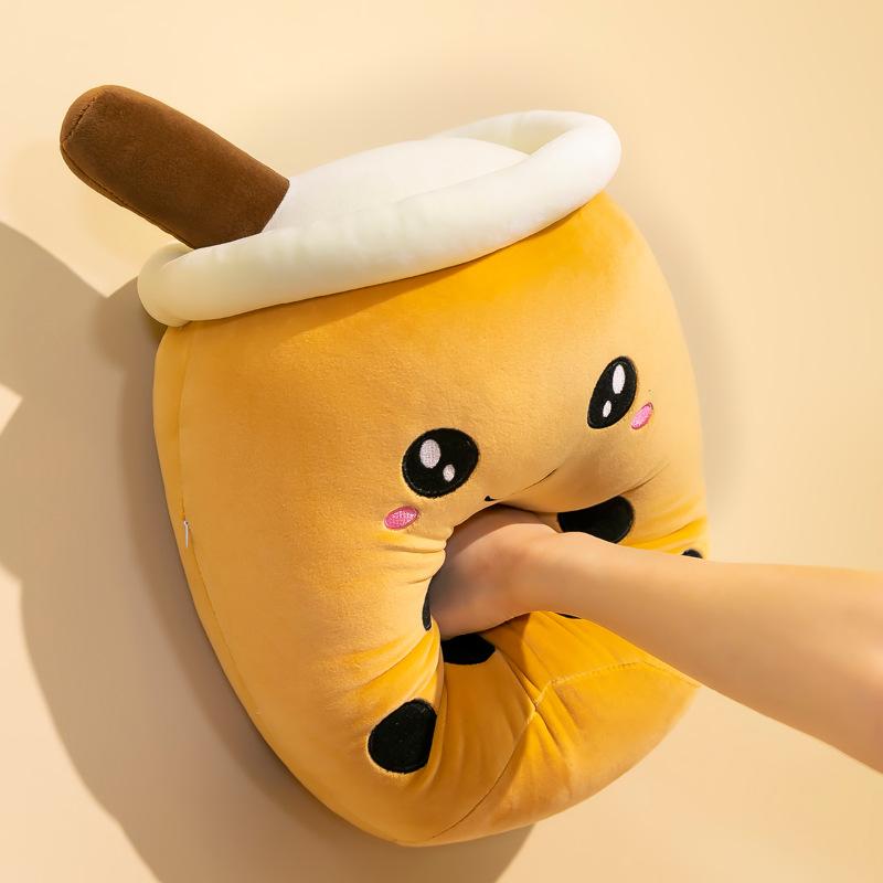 Популярная чашка фруктового молочного чая, подушка-игрушка, креативная кукла для успокоения, тряпичная кукла для девочки