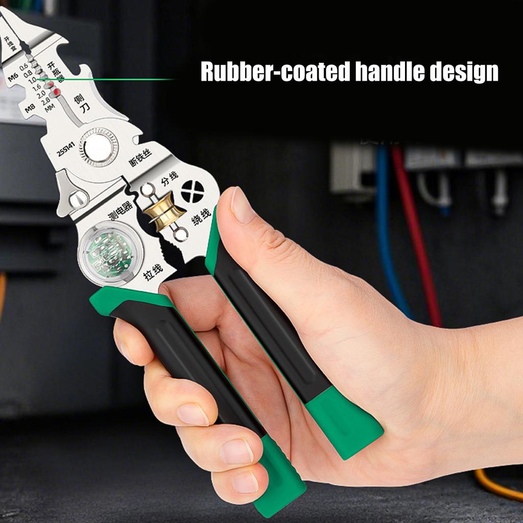 Складные эффективные электрические клещи для зачистки с удобной рукояткой для резки проволоки, зачистки, эффективной работы