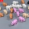 MOC Кубики Город Животное Маленькая Розовая Свинья Зоопарк Ферма Модель Аксессуары Частицы Собранные Образовательные Детские Игрушки