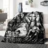 Name Custom Shakira Print Flannel Blanket High Quality Warm Comfortable Cover for All Seasons Perfect for Gifts Home Decor