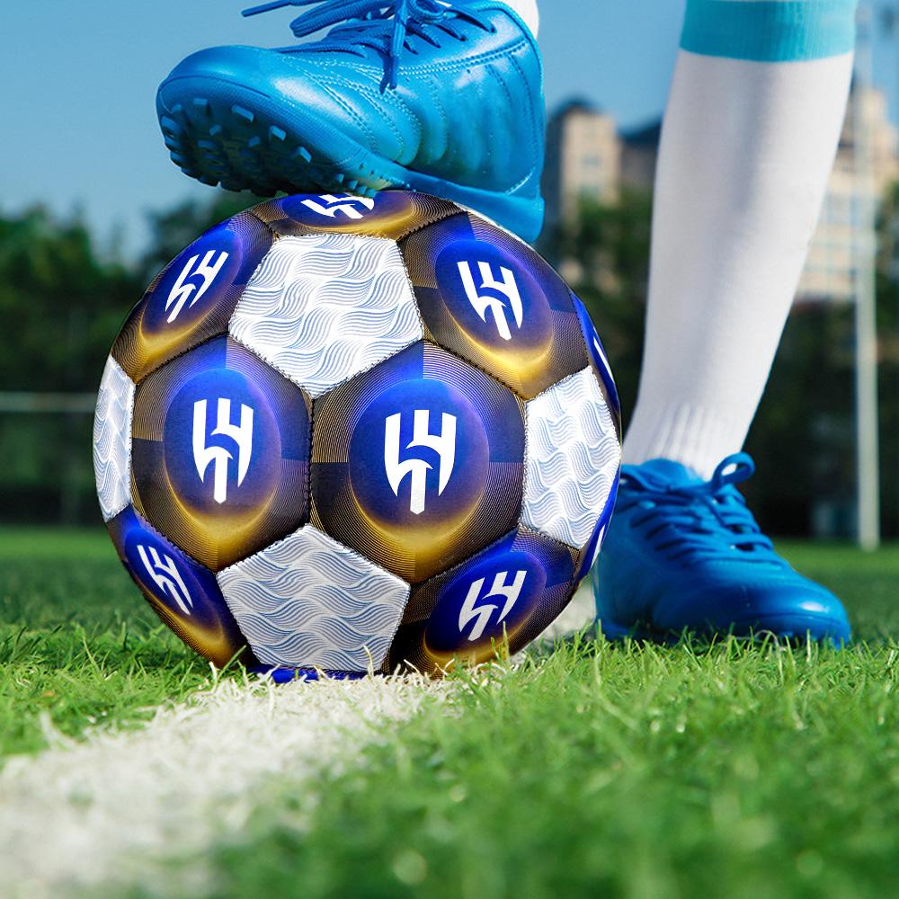 1pc Al-Hilal Saudi Football Club Football Soccer Ball Size 5 Indoor Soccer Ball Fashion Colorful Backyard Game -Great For Sports Fans Gift