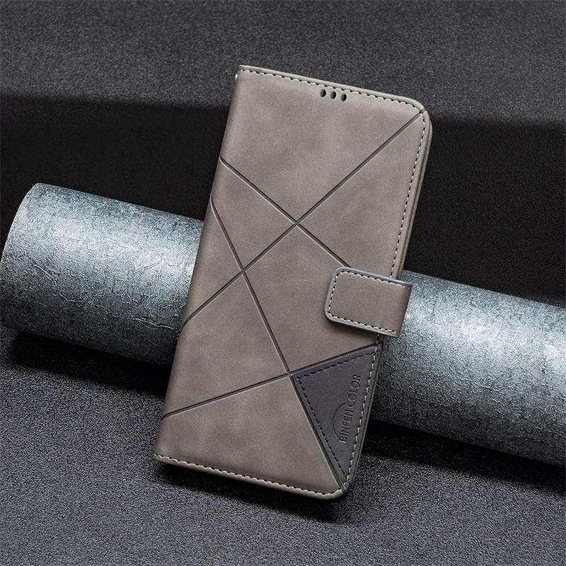 Чехол-кошелек с геометрическим рисунком Mi11Lite для Xiaomi 11 Lite 5G NE Кожаный чехол-бумажник для Xiaomi Mi 11 Lite Магнитная крышка Funda