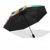 1pc Outdoor Umbrella with Anime Characters - Automatic Opening/Closing, Portable 3-Fold Design, 8-Rib Iron Frame, Perfect Gift for Fans, Traveler