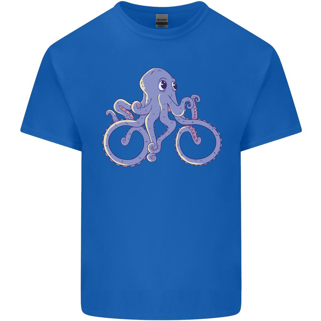 A Cycling Octopus Funny Cyclist Bicycle Unisexs Light Cotton TShirt