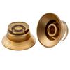 Musiclily Pro Top Hat Knobs Bell Knobs Metric Standard LP для электрогитары Les Paul Gold of Guitar, (Набор 4)