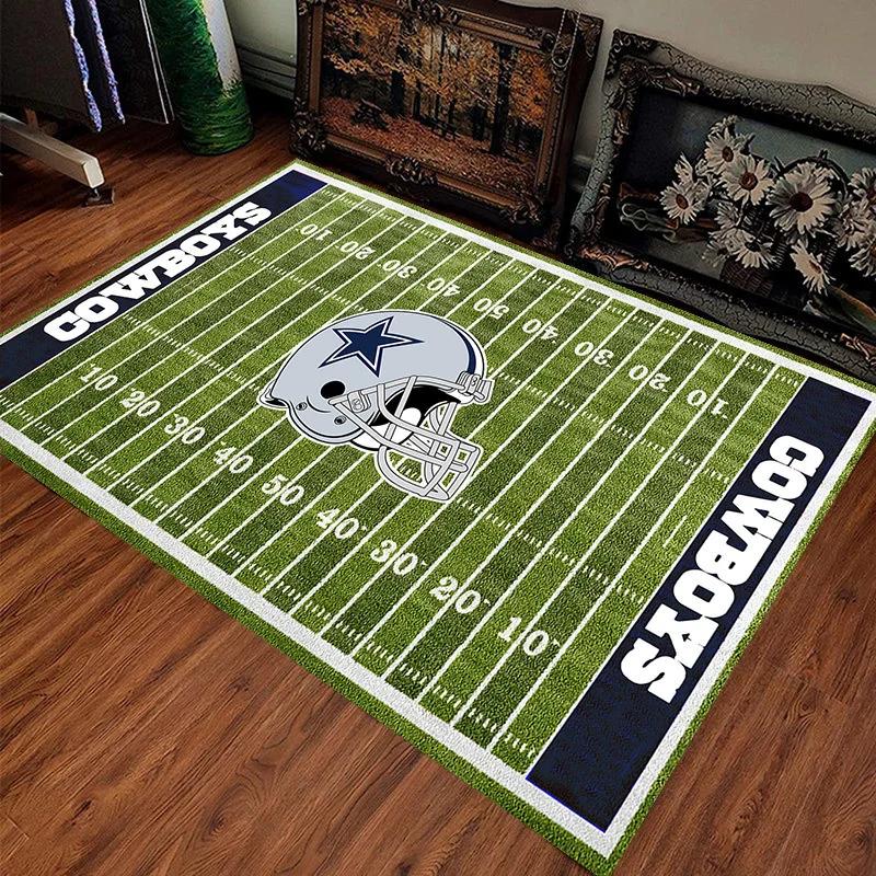 American Football Field Print Area Rugs for Bedroom Bedside Floor Mat Outdoor Rugby Sport Carpet Balcony Hallway Decor Mat