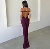 2024 European & American Halterneck Backless Ruched Bodycon Dress - Spring/Summer Women's Fashion