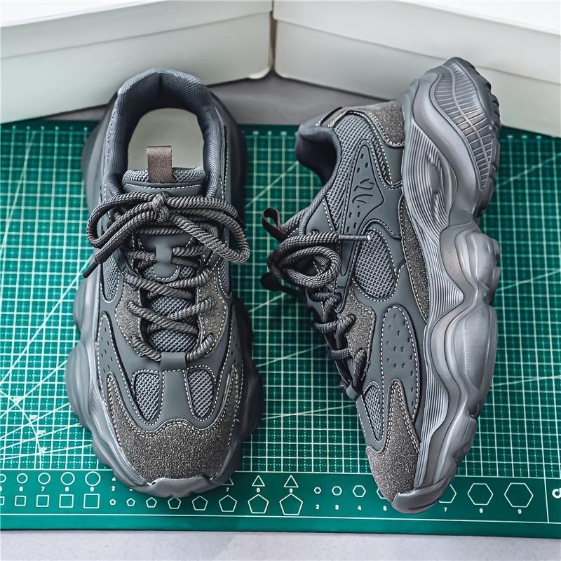 Spring And Autumn Trend Thick Soled Versatile Casual Shoes, New Comfortable Dad Shoes For Men'S Outdoor Travel