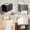 Durable Waterproof Toilet Paper Box Wall Mounted Space Saving Roll Paper Drawer Strong Load-bearing Stable Phone Holder Bathroom