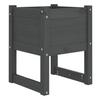 Vidaxl Donice, 2 Szt., Szare, 40X40X52,5 Cm, Lite Drewno Sosnowe