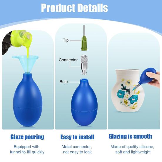 59/62/102 шт. гончарные инструменты с выдвижным трейлером, бутылка в ассортименте, сменная игла с тонким наконечником, разъем для воронки для наполнения, прецизионный аппликатор для глазури