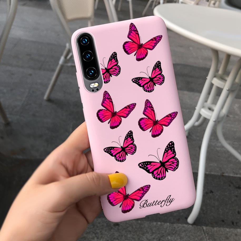 P30 Lite Case Fashion Flower Pattern Phone Case For Huawei P30 P 30 P30Lite 2020 MAR-LX1M Shockproof Bumper Soft TPU Funda Coque