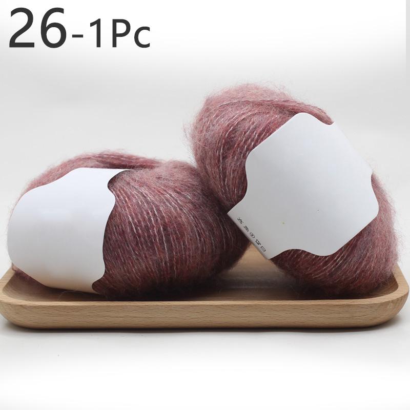 1 шт., 30 г, нить для вязания крючком из мохера для свитера, шарфа, пряжа для вязания, мягкая многоцветная пряжа для рукоделия «сделай сам»