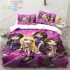 Мультяшный Комплект Постельного Белья Bratz для Спальни Мягкое Современное Покрывало Удобный Детский Пододеяльник Чехол для Одеяла и Наволочка