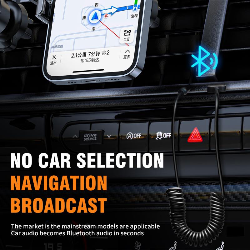 Автомобильный адаптер Aux Bluetooth 5,2 с разъемом USB на разъем 3,5 мм, аудиоключ, приемник BT, передатчик, комплект громкой связи для автоматического беспроводного динамика, музыкального плеера