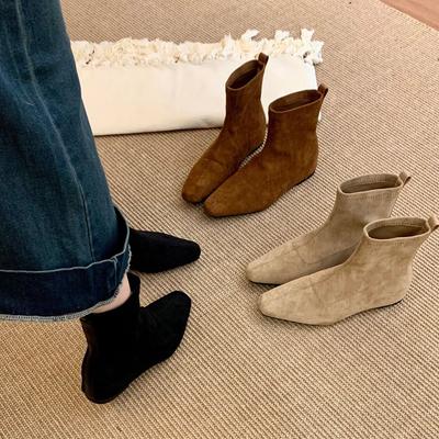 Ботинки Мартина ретро-коричневого цвета на внутренней платформе, женская обувь 2025, новые темпераментные тонкие французские маленькие короткие ботинки, весенне-осенние одинарные ботинки